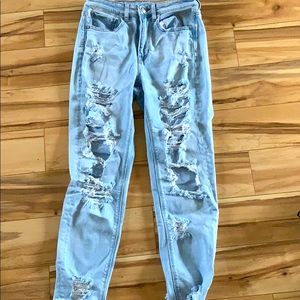 American Eagle Ripped Mom Jeans